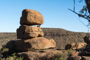 karoo dolerite rock stacks