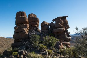 karoo dolerite rock stacks