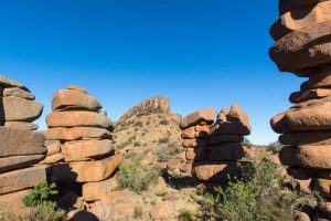karoo dolerite rock stacks